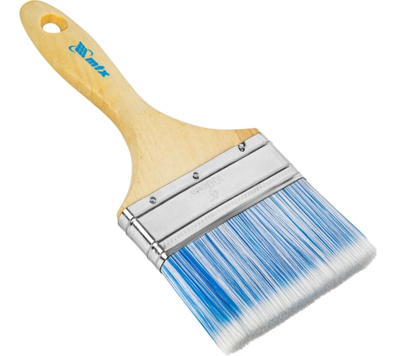 Изображение товара Кисть MTX плоская "Евро" 4", искусственная щетина, деревянная ручка 83074