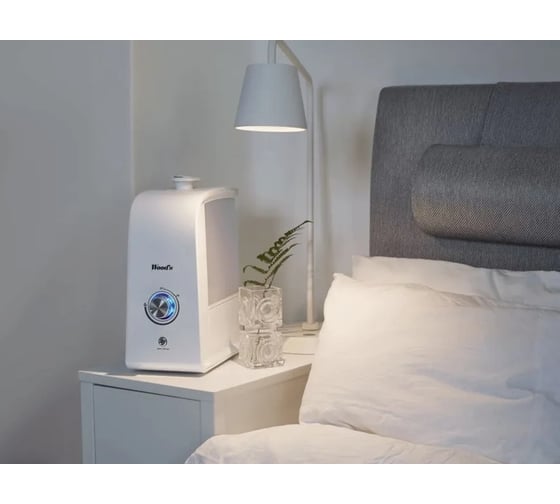 Изображение товара Ультразвуковой увлажнитель с антибактериальным фильтром и функцией ночника Woods Швеция WHU400