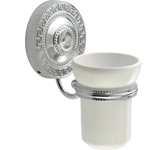 Изображение товара Настенный стакан Migliore MONTECARLO керамика, белая/хром 31516