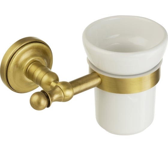 Изображение товара Настенный стакан Migliore MIRELLA керамика/бронза 17156