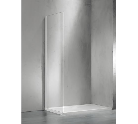 Изображение товара Боковая часть душевого ограждения SANTREK AQUA Evo- SP-800-C-Chrome 800х1950 стекло прозрачное 8 мм, профиль хром 308477