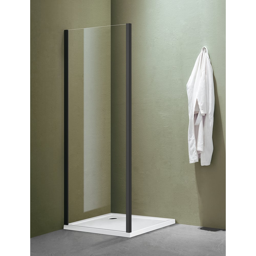 Изображение товара Душевая перегородка SANTREK AQUA Lea черная 900х1850 мм