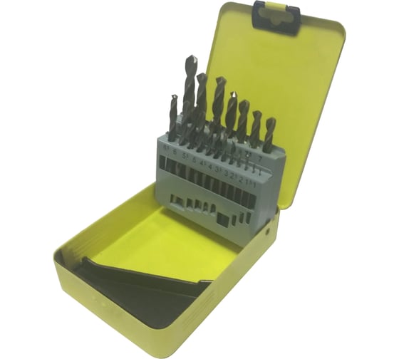 Изображение товара Набор сверл по металлу (19 шт; от 1 до 10 мм) Техносталь t145020