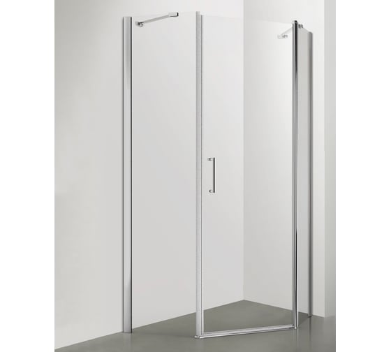 Изображение товара Душевое ограждение SANTREK AQUA Luna- PNT-1000-C- Chrome 1000х1000х1850 стекло прозрачное 5 мм, профиль хром 308533