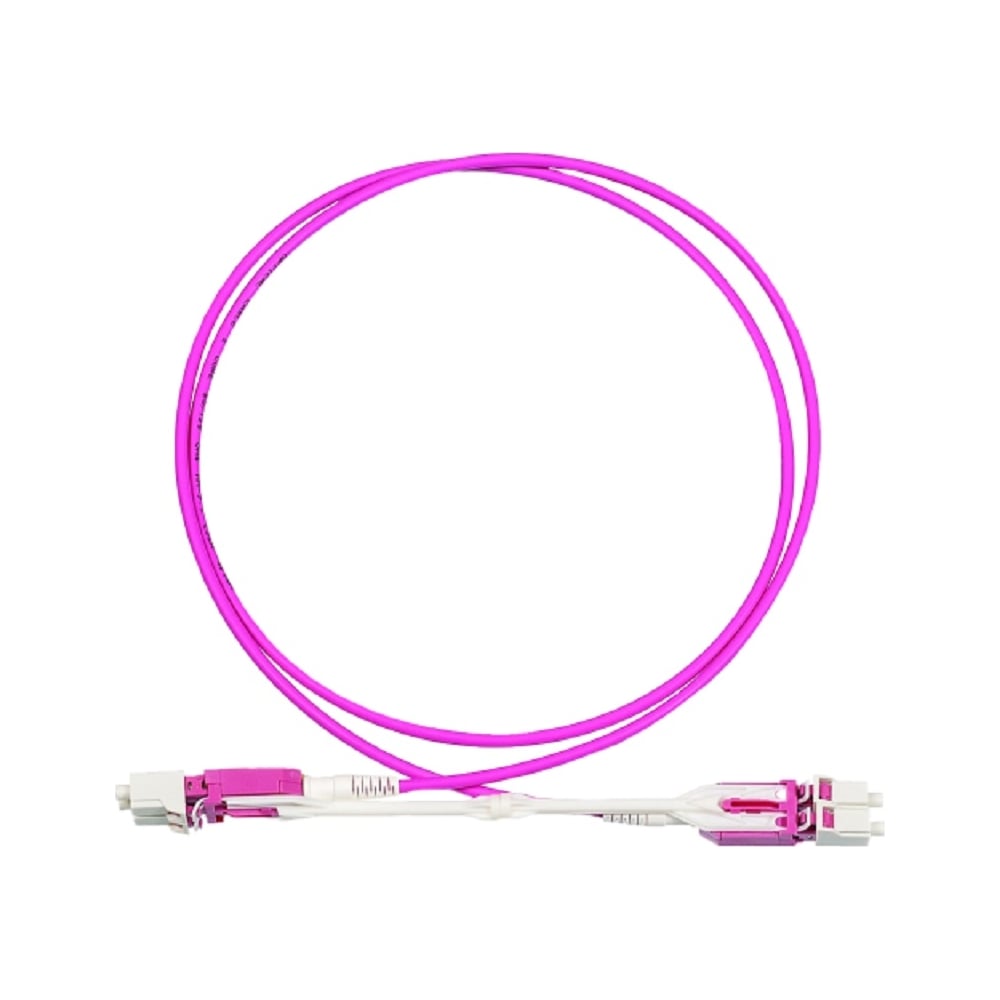 Изображение товара Оптический дуплексный патч-корд TopLAN LC-LC OM4 45 м LSZH розовый
