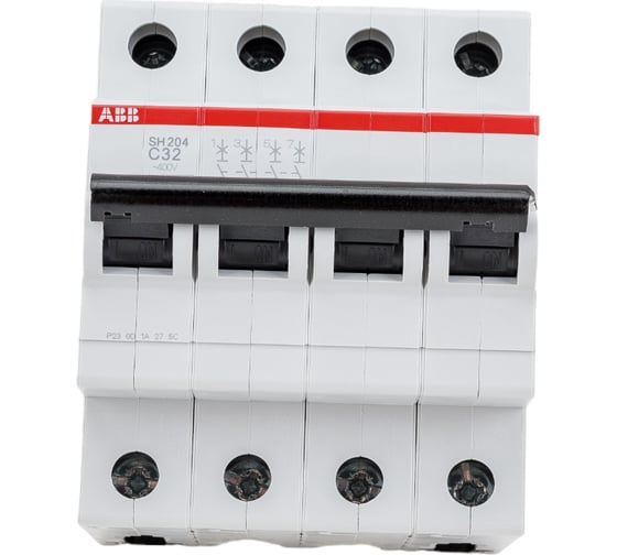 Изображение товара Автоматический выключатель ABB 4-полюсной sh204 c 32 2CDS214001R0324