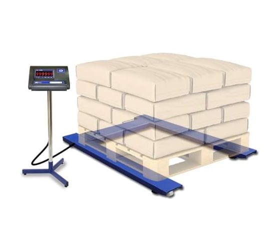 Изображение товара Весы Middle "Циклоп 12Л" МП 3000 ВЕДА Ф-1 500/1000, 1200x800 мм, паллетные 1113128014