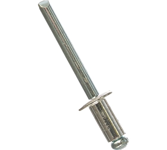 Изображение товара Заклепка вытяжная открытая алюминий/сталь AlMg 2.5%/St (50 шт; 6.4x12 мм; Борт: Стандарт) MESSER 111216412-50