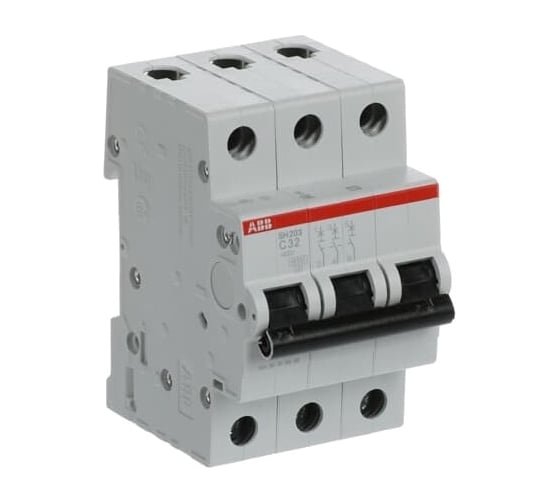 Изображение товара Автоматический выключатель ABB 3-полюсной sh203 c 32 2CDS213001R0324