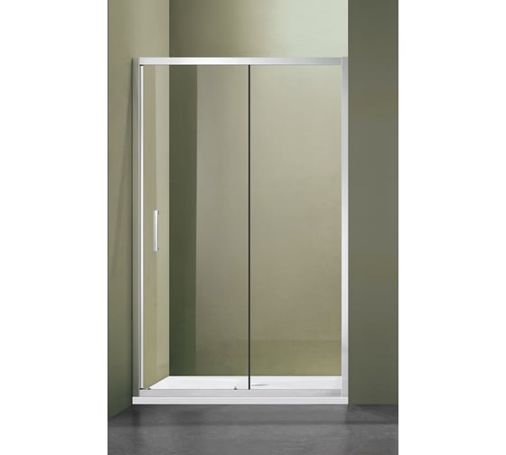 Изображение товара Душевое ограждение SANTREK AQUA Lea- DF-1400-C-Chrome 1400х1850 мм, прямое, стекло прозрачное 5 мм, профиль хром 308520