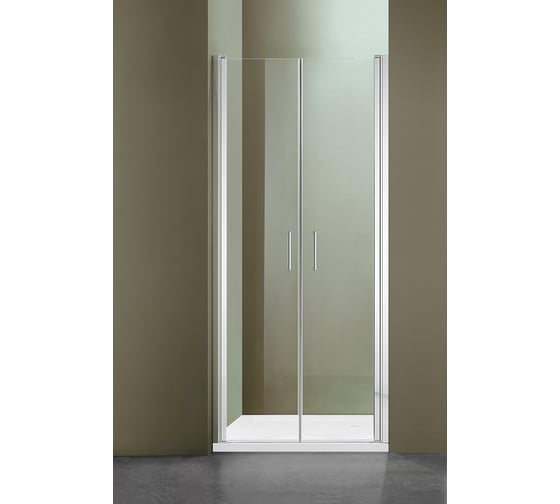 Изображение товара Душевое ограждение SANTREK AQUA Luna- 2DP-800-C-Chrome 800х1850 мм, прямое, стекло прозрачное 5 мм, профиль хром 308535