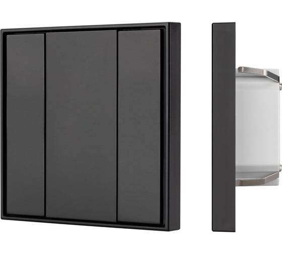 Изображение товара Панель INTELLIGENT ARLIGHT KNX-223-2-BLACK (BUS) (IARL, IP20 Пластик, 3 года) 028757