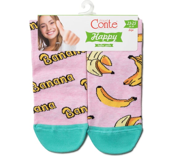 Изображение товара Женские хлопковые носки Conte elegan t happy 18с-227сп, р.23-25, 166 светло-розовый 1001320870030022166