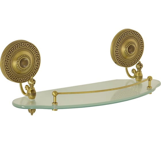 Изображение товара Полка c галереей Migliore MONTECARLO L40 см, стекло матовое/бронза 31590