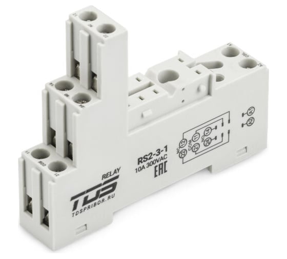 Изображение товара Колодка для реле TDS RS2-3-1 серии RL-2 и RL-3 10A 300VAC 10 шт TDS99239