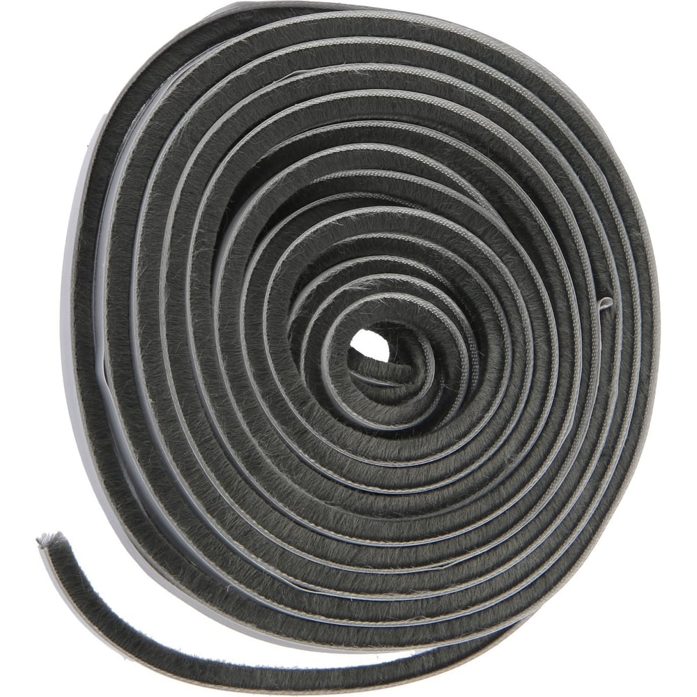 Изображение товара Щеточный уплотнитель самоклеящийся 7x6 мм 10 м серый ТУНДРА