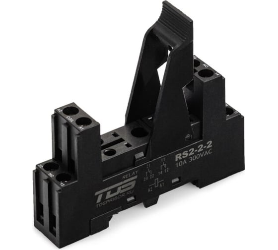Изображение товара Колодка для реле TDS Rs2-2-2 серии RL2 и RL-3 7A 300VAC 10 шт TDS52337