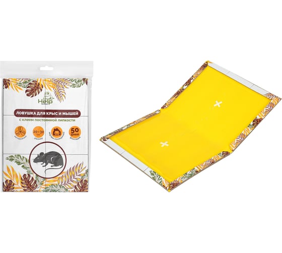 Изображение товара Клеевая ловушка для мышей и крыс, 20х30 см HELP 80282