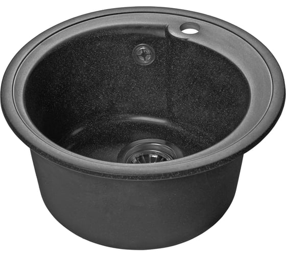 Изображение товара Мойка SANTREK AQUA ROUND SA-R450 D=443 мм, круглая, графит-309, без сифона 313555