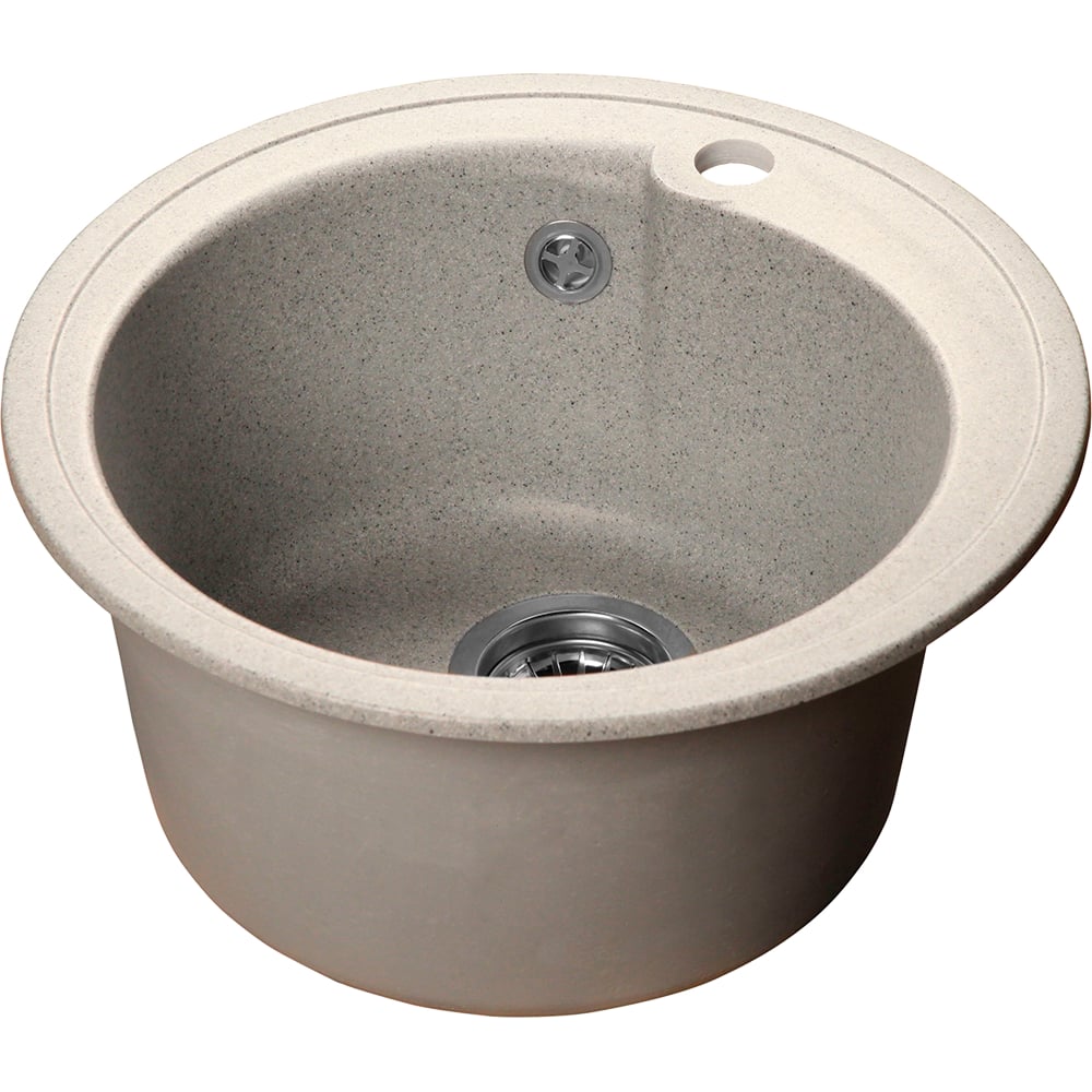 Изображение товара Круглая мойка SANTREK AQUA ROUND SA-R450, серый, D=443 мм