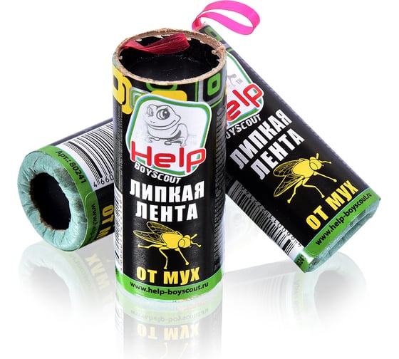 Изображение товара Липкая лента от МУХ, 4 шт. в упаковке HELP 80241