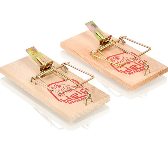 Изображение товара Мышеловка HELP дерево, 10х5х0.6 см, 2 шт. 80265