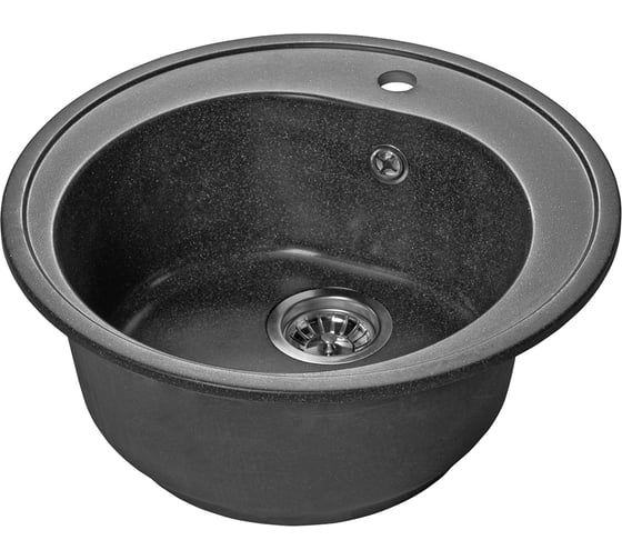 Изображение товара Мойка SANTREK AQUA ROUND SA-R510 D=510 мм, круглая, графит-309, без сифона 313561