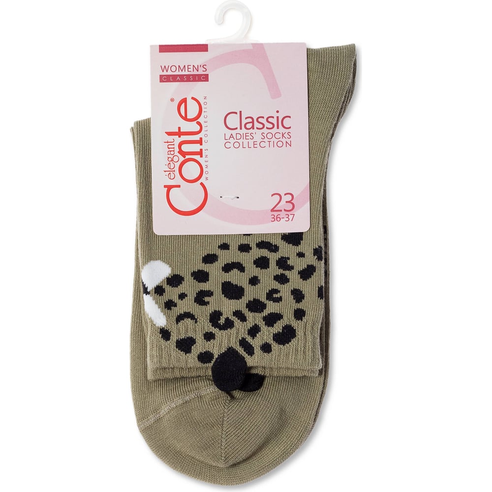 Изображение товара Женские хлопковые носки Conte classic 17с-183сп, р.23, хаки