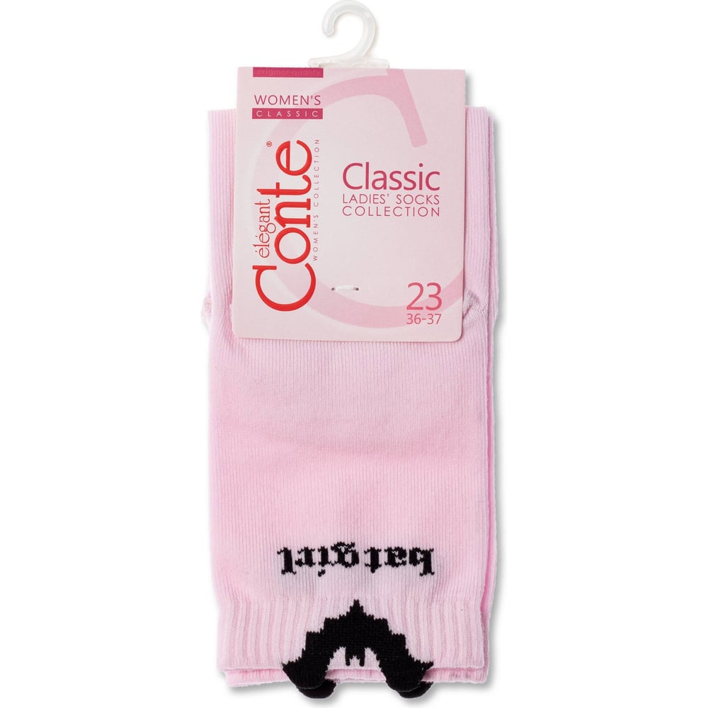 Изображение товара Женские хлопковые носки Conte elegance classic 17с-183сп, цвет светло-розовый, размер 36-37
