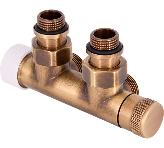 Изображение товара Узел нижнего подключения SR Rubinetterie угловой 1/2"х3/4"е бронза левый 0685-1500Z0E0