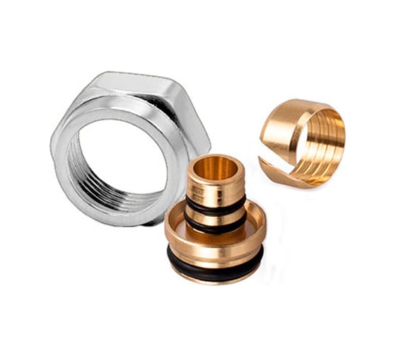 Изображение товара Резьбовое соединение для трубы с д11,5/12-16x3/4"e, хром мат. SR Rubinetterie E483-2000CSF0