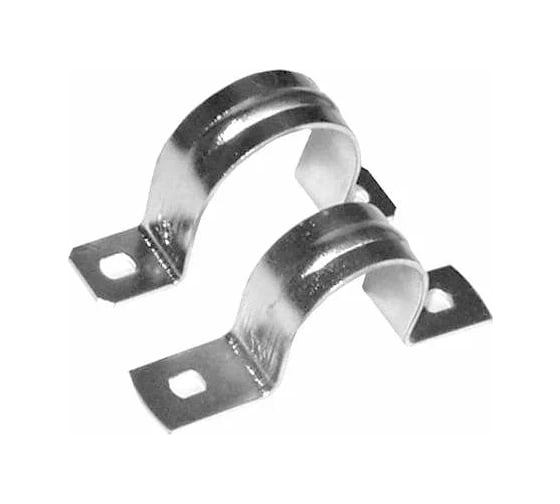 Изображение товара Двухлапковая металлическая скоба Рувинил с внутренним диаметром 22 мм 25 шт С21422