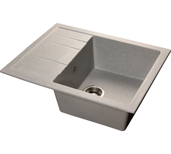 Изображение товара Мойка SANTREK AQUA SQUARE SA-S650L чаша + крыло 650х500 мм, серый-310, без сифона 313766