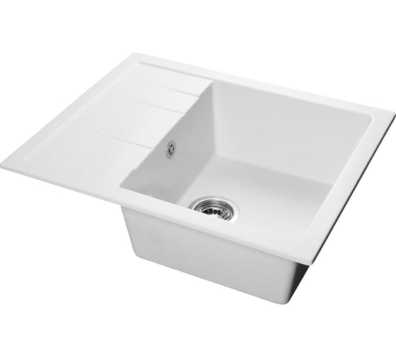 Изображение товара Мойка SANTREK AQUA SQUARE SA-S650L чаша + крыло 650х500 мм, иней-321, без сифона 313768