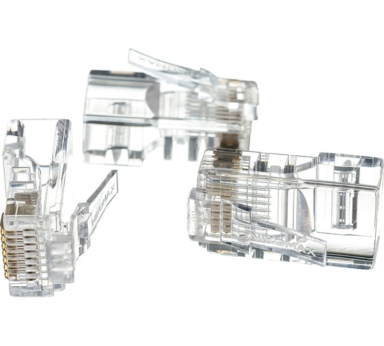 Изображение товара Многожильный коннектор NIKOMAX RJ45/8P8C 100шт NMC-RJ88RE06UD1-100