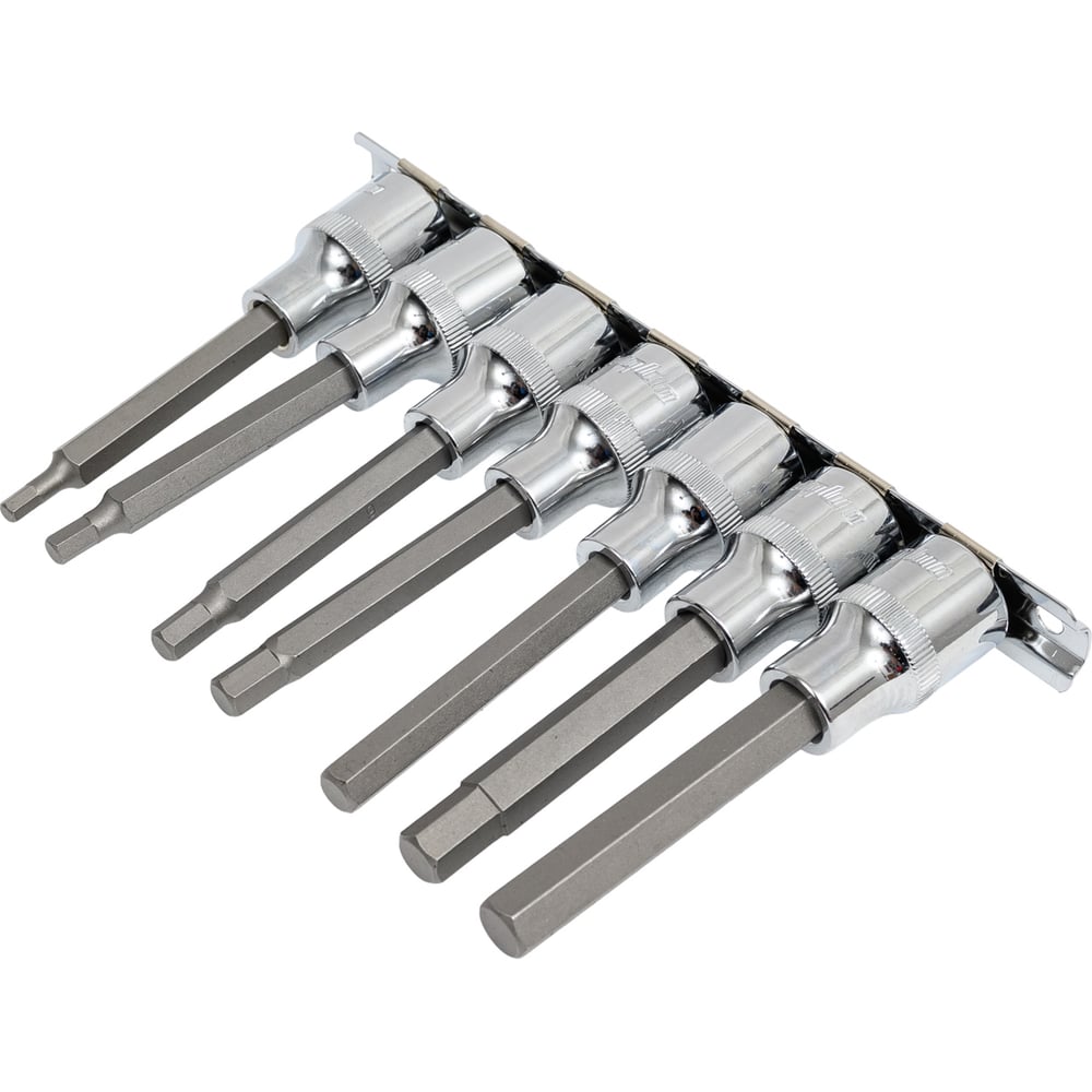 Изображение товара Набор торцевых насадок с 6-гранными вставками, 7 шт., 1/2 дюйма, Ombra