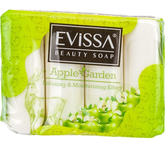 Изображение товара Туалетное мыло EVISSА ecopack 4x70 гр., яблоко М5084