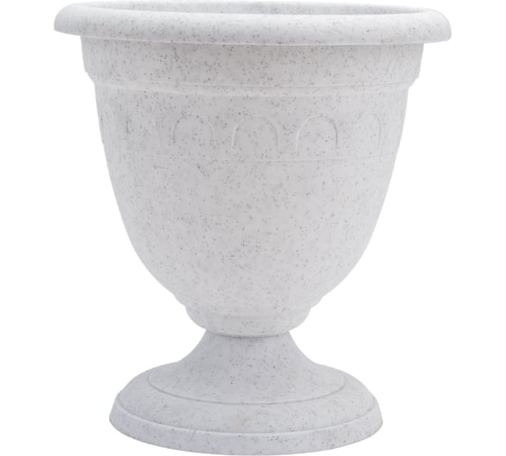 Изображение товара Высокий вазон Martika Колывань 0.8 л, диаметр 14 см, мрамор С132М