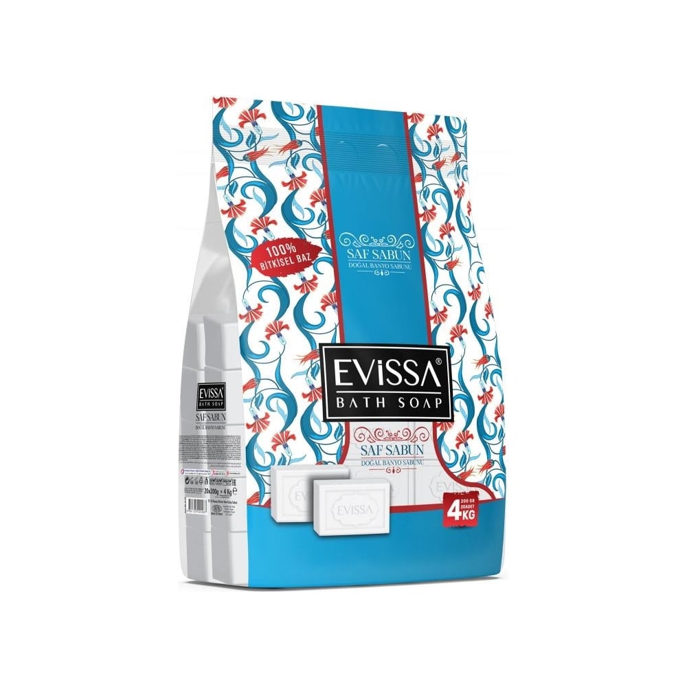Банное мыло EVISSА сумка-пакет, 20x200 гр, белый М2786