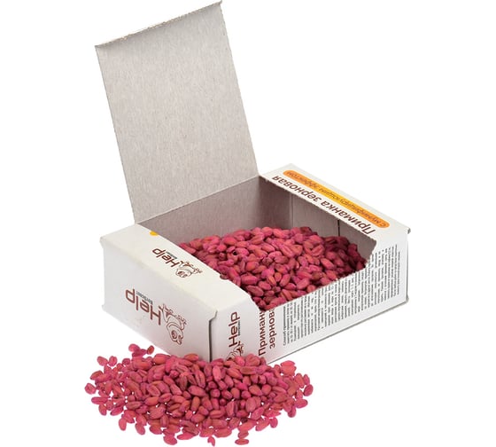 Изображение товара Зерновая приманка для уничтожения КРЫС и МЫШЕЙ 100 г HELP 80262