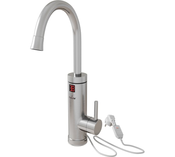 Изображение товара Смеситель-водонагреватель MIXLINE проточного типа wh-005, корпус нержавеющая сталь, 3.3 квт, УЗО, кухня 551721