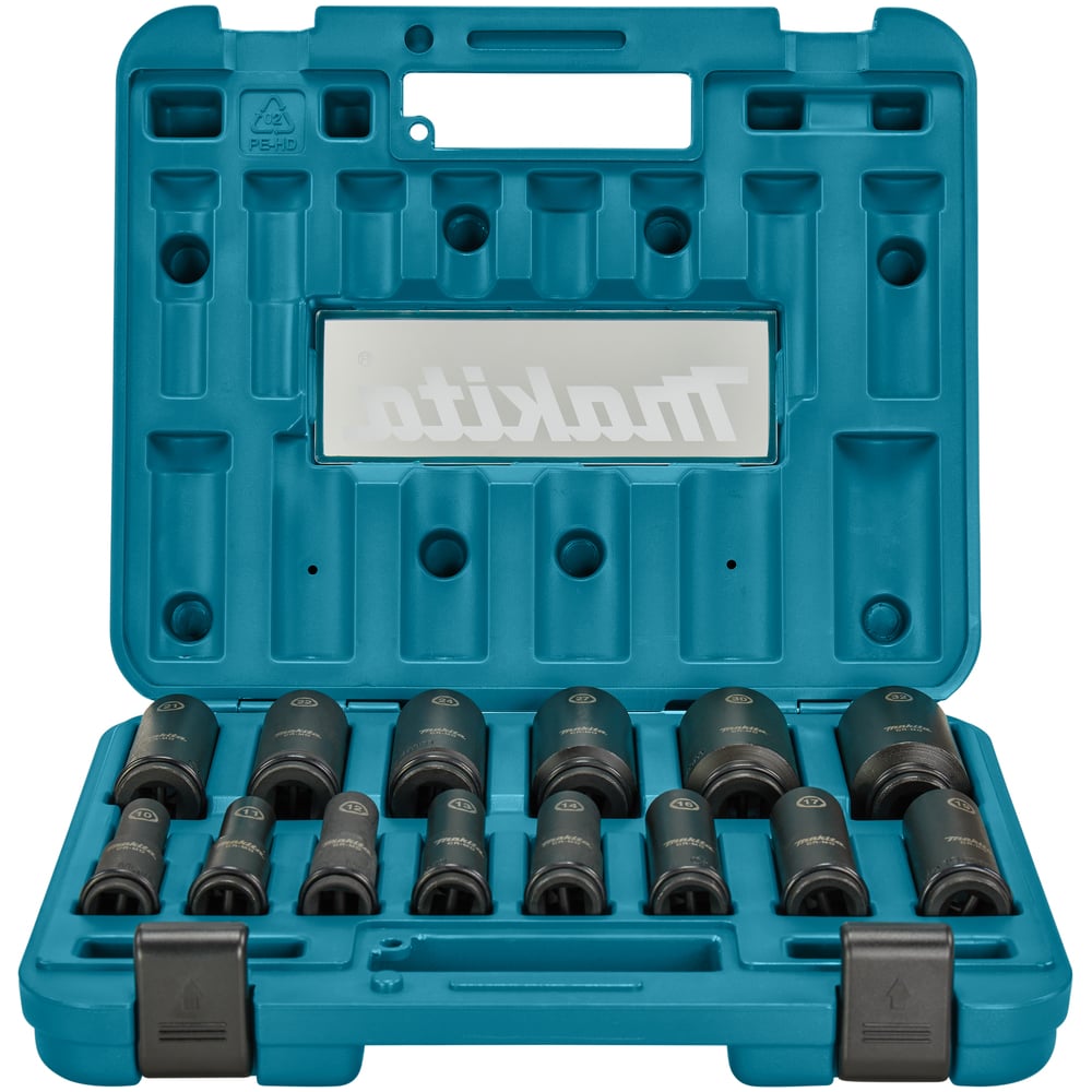 Изображение товара Набор ударных торцовых головок Impact Black 14 шт Makita E-16586
