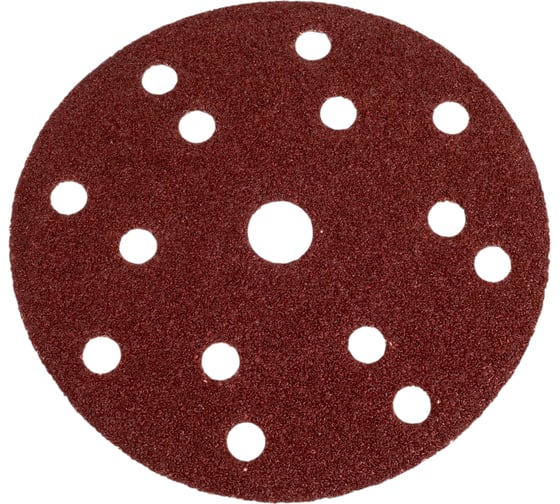 Изображение товара Диск шлифовальный D150 мм, A40, 10 шт, 8 отверстий, коричневый Makita D-54586