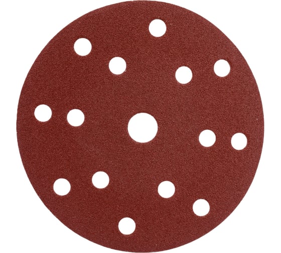Изображение товара Диск шлифовальный D150 мм, A100, 10 шт, 8 отверстий, коричневый Makita D-54617