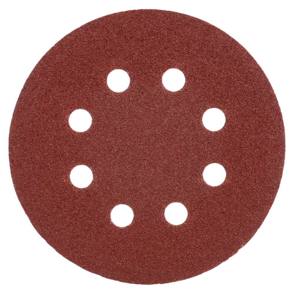 Изображение товара Диск шлифовальный D125 мм, A80, 10 шт, 8 отверстий, коричневый Makita D-54514