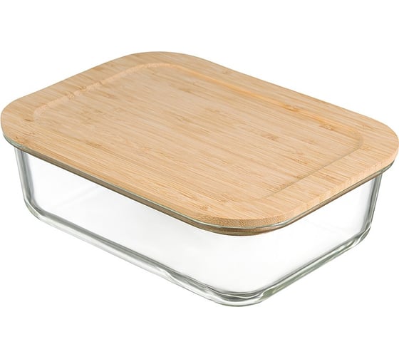 Изображение товара Контейнер с крышкой из бамбука для запекания и хранения Smart Solutions 1520 мл LB1520RC