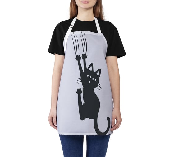 Изображение товара Кухонный фартук JOYARTY Шкодный кот, универсальный размер для женщин и мужчин ap_424998