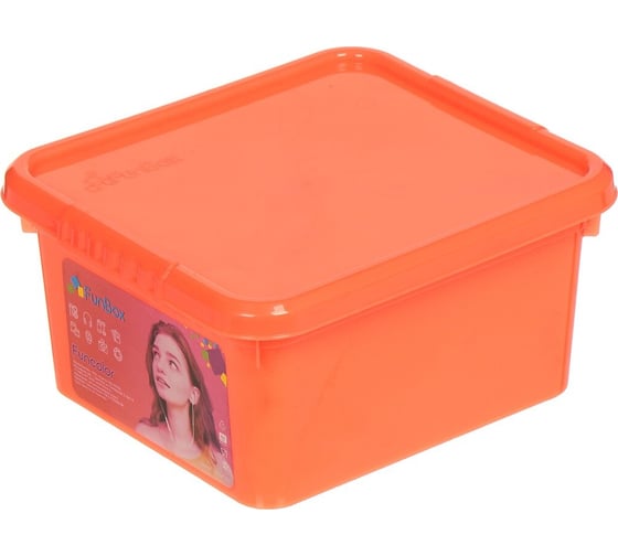 Изображение товара Ящик для хранения с крышкой FunBox Funcolor 2 л 00000041966