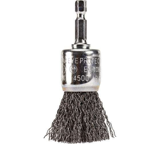 Изображение товара Щетка проволочная кистевая (24 мм, толщина проволоки 0.3 мм, гофрированная, металл, 1/4") Makita D-76532