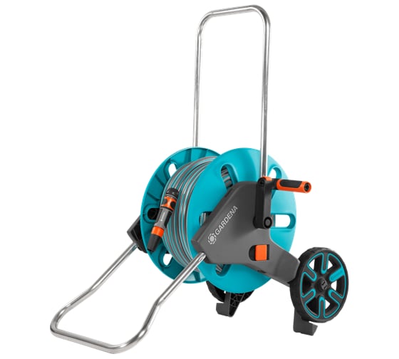 Изображение товара Тележка для шланга Gardena AquaRoll M со шлангом Classic 18512-20.000.00